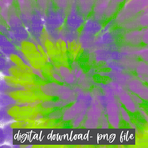 Green/ Purple Tie Dye Digital paper - 2021- PNG file- Digital Download