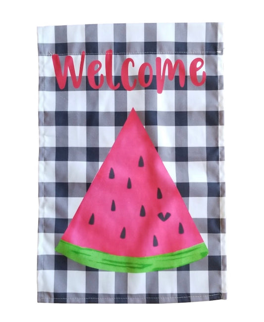 Welcome garden flag