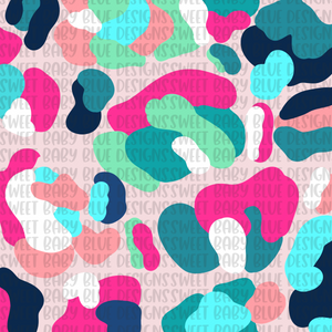 Leopard Digital Paper- Colorful- PNG file- Digital Download