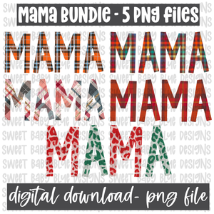Mama Bundle- 5 Digital Downloads- PNG file- Digital Download