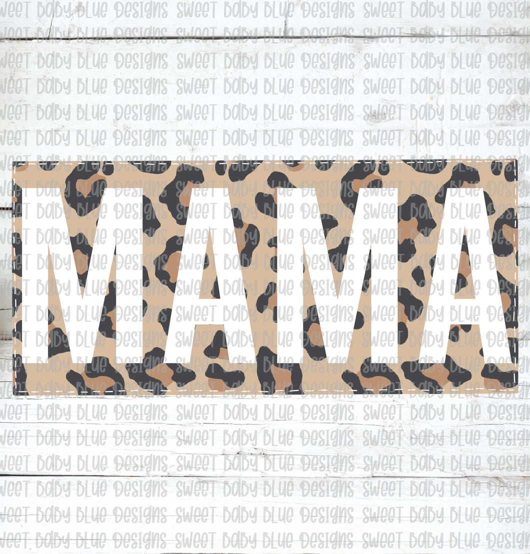 Mama- Leopard- PNG file- Digital Download