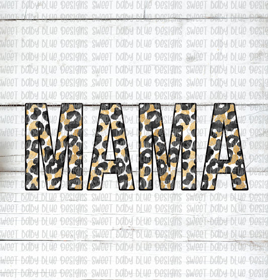 Mama- Leopard- PNG file- Digital Download