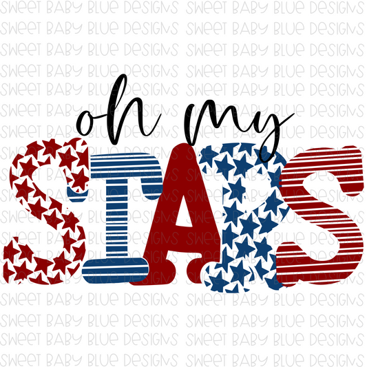 Oh my stars- PNG file- Digital Download