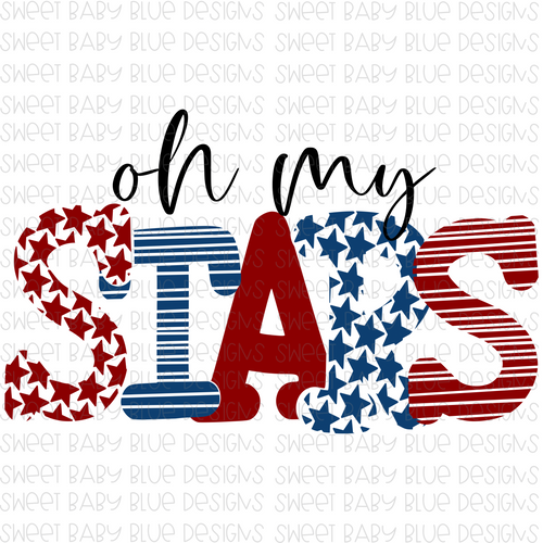 Oh my stars- PNG file- Digital Download