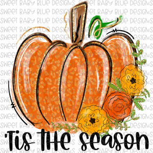 tis the season- Pumpkin- PNG file- Digital Download
